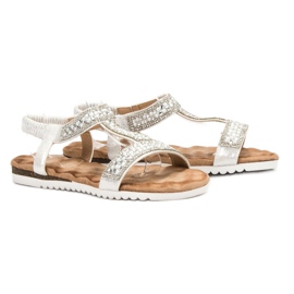 Emaks Sandalias de mujer decoradas gris 3