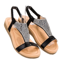 Top Shoes Sandalias negras con estilo negro 2