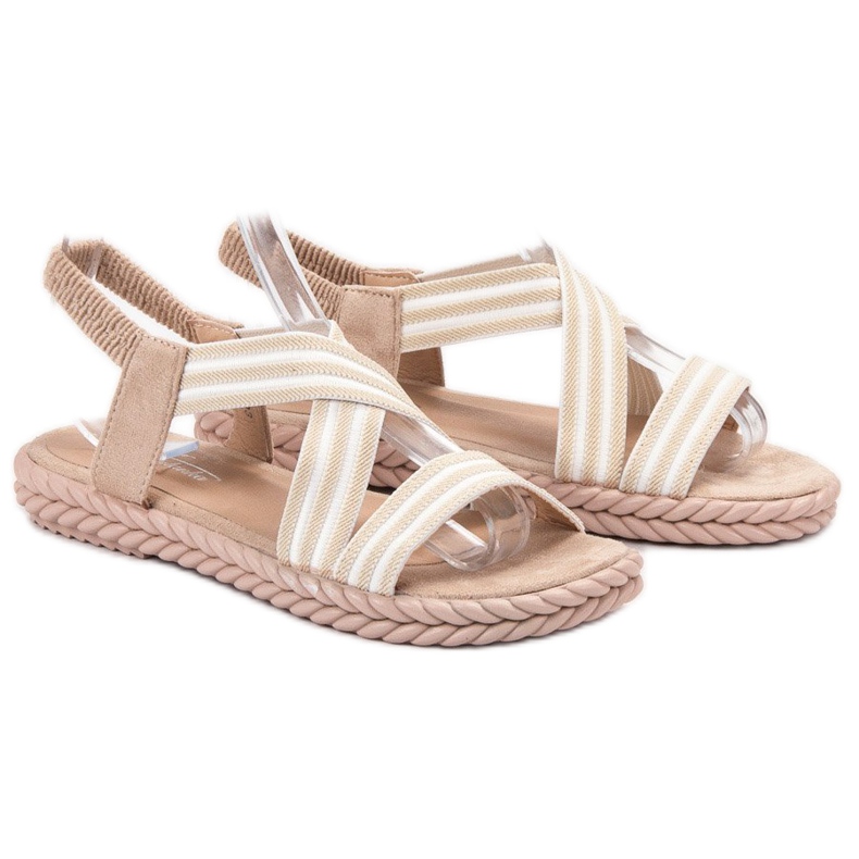 SHELOVET Sandalias de mujer cómodas marrón 1