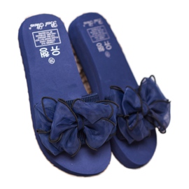 Best Shoes Pantuflas De Espuma Con Lazo azul 2