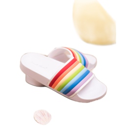 Sweet Shoes Chanclas de goma de colores blanco multicolor 4