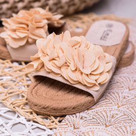 SHELOVET Pantuflas alpargatas beige 1