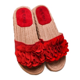 SHELOVET Alpargatas Pantuflas Rojas rojo 1 SHELOVET Alpargatas Pantuflas Rojas rojo 1