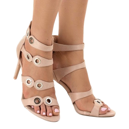 Tacones de ante beige 0631-3 2