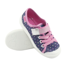 Calzado infantil befado 251X135 azul marino rosado gris 3