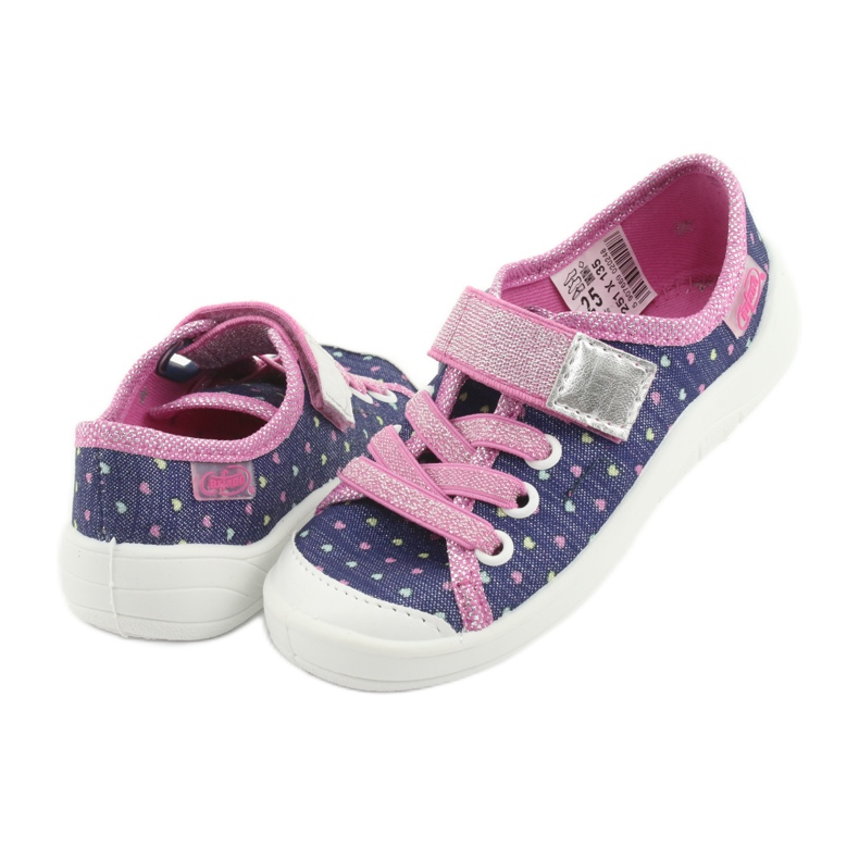 Calzado infantil befado 251X135 azul marino rosa gris 5