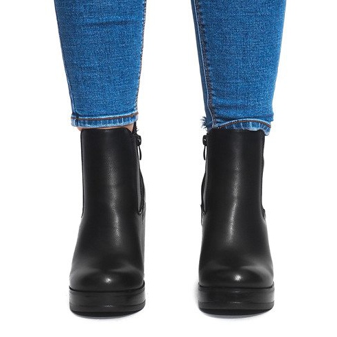 Botas en el talón con elástico X9098 Negro 1