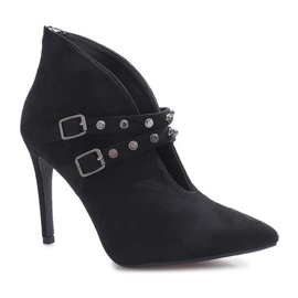 Botas negras con tacón de aguja Karine negro 2