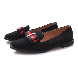 Zapatos sin cordones negros con lazo Rossa 2