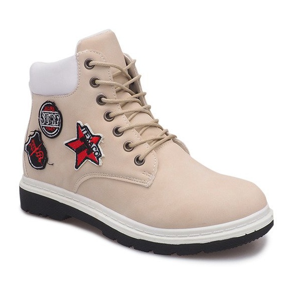 Botas de madera con aislamiento SJ1679-5 Beige 1