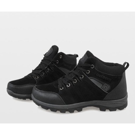 Botas de nieve negras aisladas KFT001 negro 4