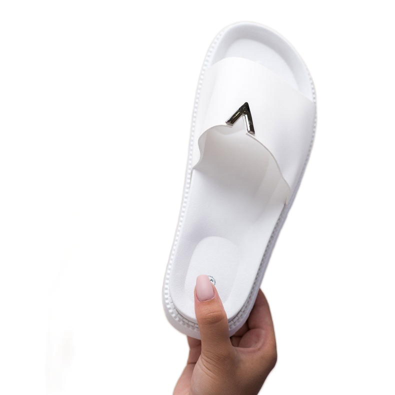 SHELOVET Zapatillas en la plataforma blanco 2