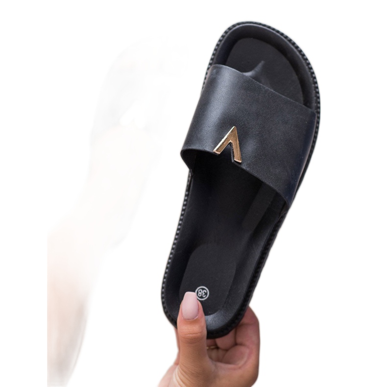 SHELOVET Zapatillas en la plataforma negro 2 SHELOVET Zapatillas en la plataforma negro 2