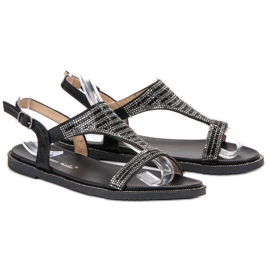 Super Mode Sandalias negras con estilo negro 2