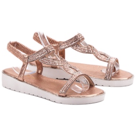 Bestelle Sandalias sin cordones en la plataforma rosado 1