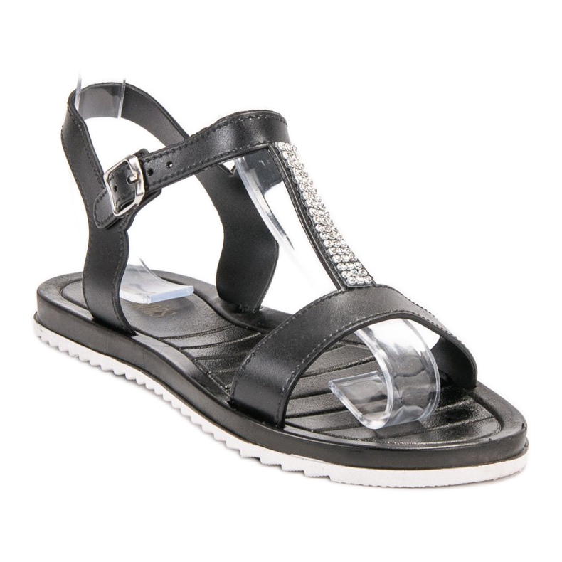 SHELOVET Sandalias de goma negro 1