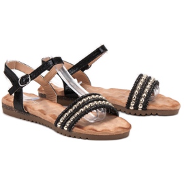 Emaks Sandalias de mujer cómodas negro 2