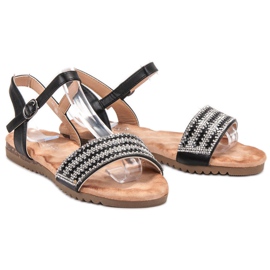 Emaks Sandalias Con Circonita negro 3