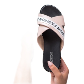 SHELOVET Pantuflas rosas de moda rosado 3