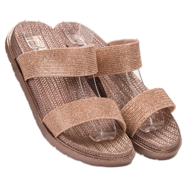 EXQUILY Zapatillas de goma de moda rosado 1