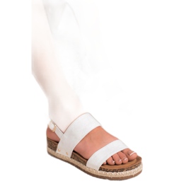 Bestelle Sandalias con purpurina blanco 3