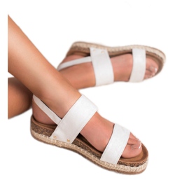 Bestelle Sandalias con purpurina blanco 2