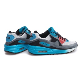 Zapatillas Neony B306-9 Blanco negro azul multicolor 4
