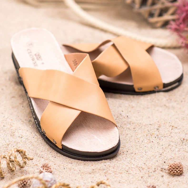 Clowse Pantuflas beige 1