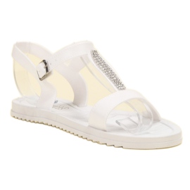SHELOVET Sandalias de goma blanco 3