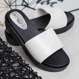 SHELOVET Sandalias de cuña blanco 3