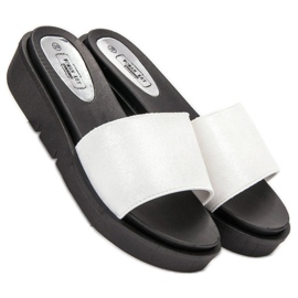 SHELOVET Sandalias de cuña blanco 4