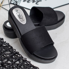 SHELOVET Sandalias de cuña negro 1