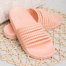 Bestelle Zapatillas de Goma con Cuentas rosado 2