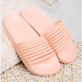 Bestelle Zapatillas de Goma con Cuentas rosado 3