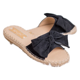 Kayla Pantuflas Con Lazo negro 5