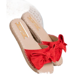 Kayla Pantuflas Con Lazo rojo 4