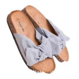 Super Me Zapatillas grises de moda 3