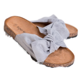 Super Me Zapatillas grises de moda 4