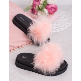 SHELOVET Zapatillas con piel rosa 2