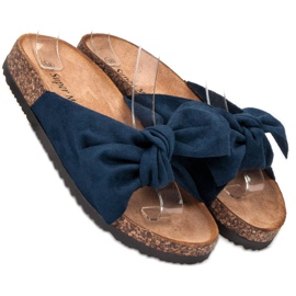 Super Me Zapatillas azul marino de moda 2