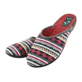 Zapatillas suéter noruegas Adanex negro rojo gris amarillo 3