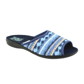 Zapatillas suéter noruegas Adanex negro azul marino azul amarillo 1