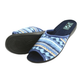 Zapatillas suéter noruegas Adanex negro azul marino azul amarillo 4