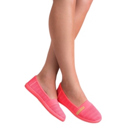 SHELOVET Slipons de neón rosado 3