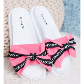 Jumex Pantuflas con lazo de amor violeta 3