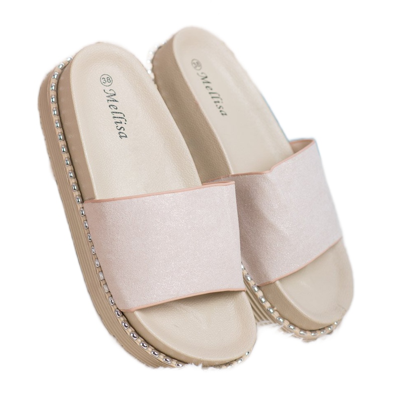 Melisa Sandalias de cuña marrón 2