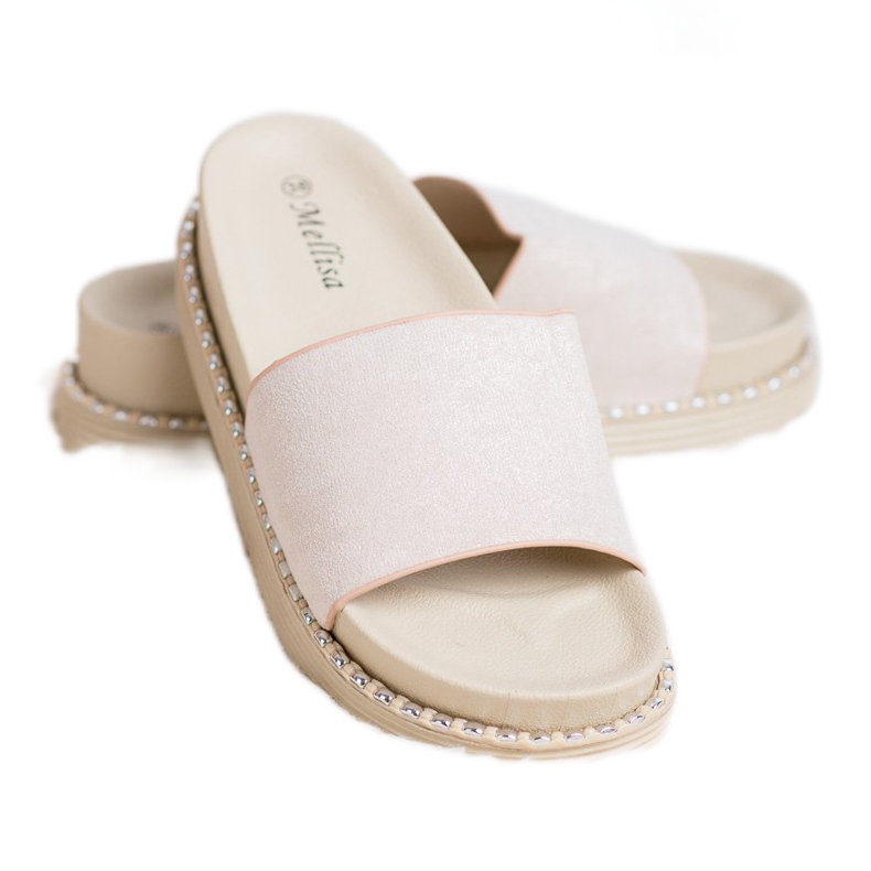 Melisa Sandalias de cuña marrón 1