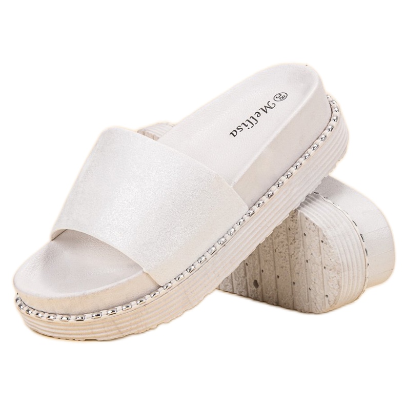 Melisa Sandalias de cuña blanco 1 Melisa Sandalias de cuña blanco 1