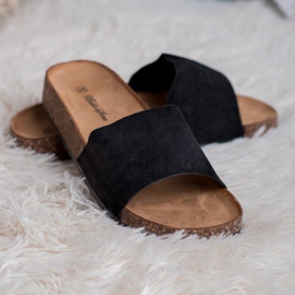 Bello Star Pantuflas Negras Clásicas negro 1