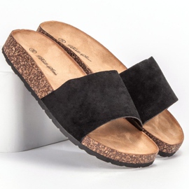 Bello Star Pantuflas Negras Clásicas negro 3